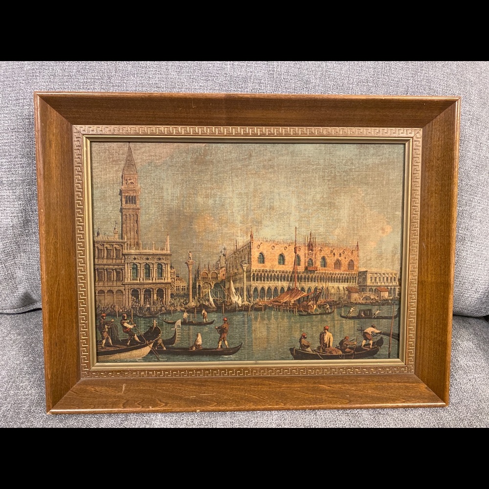 Vintage‎ print the Bacino do San Marco on Ascension Day